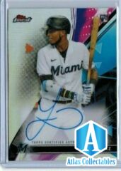 2021 Topps Finest Lewin Diaz Refractor Auto RC